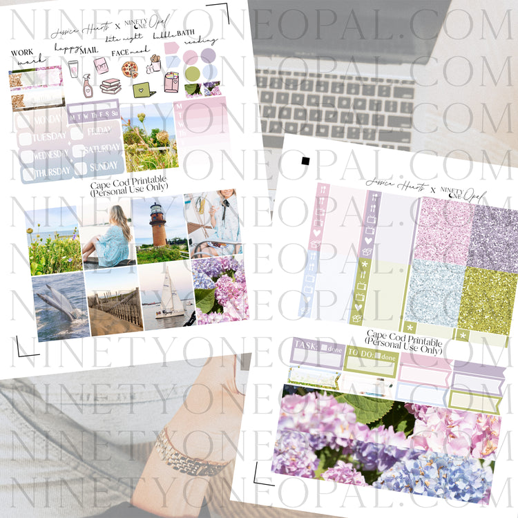 Cape Cod Printable Sticker Kit