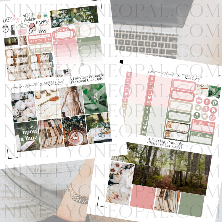 A Fairytale Printable Sticker Kit
