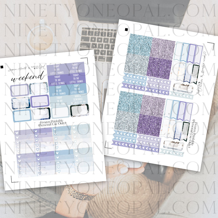 Frozen Printable Sticker Kit