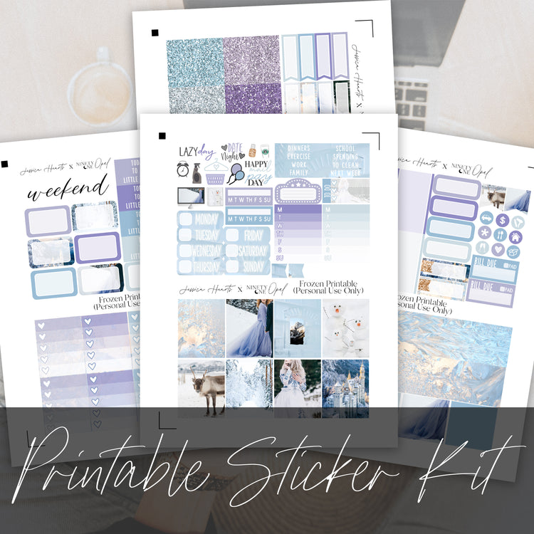 Frozen Printable Sticker Kit
